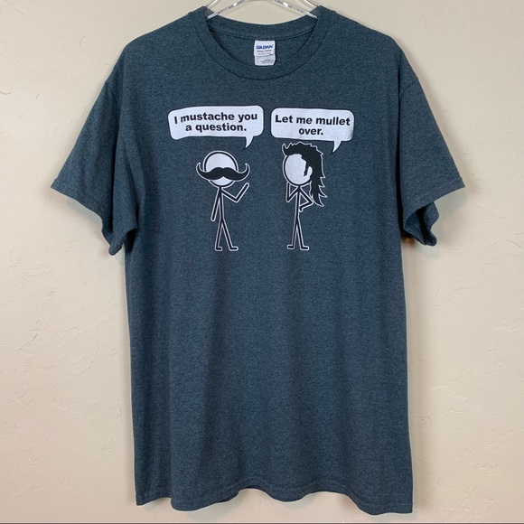 Dark Gray Heavy Cotton Comic Graphic Tee L - Picture 2 of 4